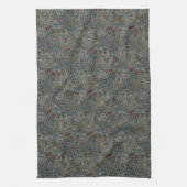 ヴィンテージフラワーズウィリアムモリスゴールデンリリー キッチンタオル (縦)