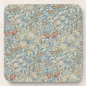 ヴィンテージフラワーズウィリアムモリスゴールデンリリー コースター (正面)
