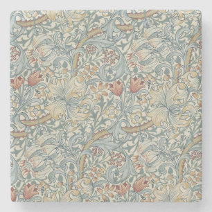 ヴィンテージフラワーズウィリアムモリスゴールデンリリー    ストーンコースター