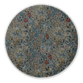 ヴィンテージフラワーズウィリアムモリスゴールデンリリー セラミックノブ (正面)