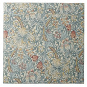 ヴィンテージフラワーズウィリアムモリスゴールデンリリー タイル (正面)