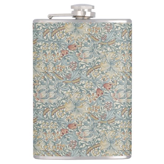 ヴィンテージフラワーズウィリアムモリスゴールデンリリー フラスク (正面)