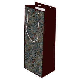 ヴィンテージフラワーズウィリアムモリスゴールデンリリー ワインギフトバッグ