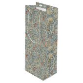 ヴィンテージフラワーズウィリアムモリスゴールデンリリー ワインギフトバッグ (正面アングル)