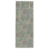 ヴィンテージフラワーズウィリアムモリスゴールデンリリー ワインギフトバッグ (正面)