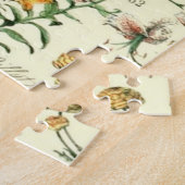 ヴィンテージフラワーズオールドイラストレーションアート ジグソーパズル (側面)