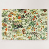 ヴィンテージフラワーズオールドイラストレーションアート ジグソーパズル (横)