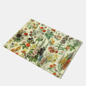 ヴィンテージフラワーズオールドイラストレーションアート ドアマット (アングル)