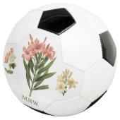 ヴィンテージフラワーズカスタムモノグラムサッカーボール サッカーボール (3/4)