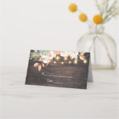 ヴィンテージフラワーズカボチャ秋 プレイスカード (正面)