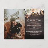 ヴィンテージフラワーズカボチャ秋 案内ポストカード (正面)