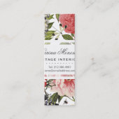 ヴィンテージフラワーズガーデンフローラスクエアB スキニー名刺 (正面)