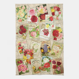 ヴィンテージフラワーズキッチンタオル キッチンタオル