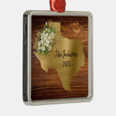 ヴィンテージフラワーズゴールデンテキサス州 メタルオーナメント (右)
