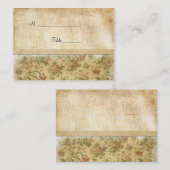 ヴィンテージフラワーズテーブル座席表 プレイスカード (正面/裏面)