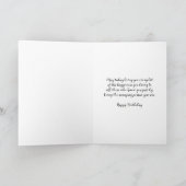 ヴィンテージフラワーズドーターインロー誕生日カード カード (内部)