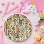 ヴィンテージフラワーズバイアドルフィミロ ペーパープレート (パーティー)