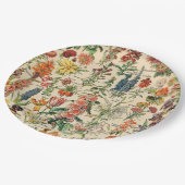 ヴィンテージフラワーズバイアドルフィミロ ペーパープレート (アングル)