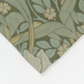 ヴィンテージフラワーズフローラウィリアム・モリス・パンペネル フリースブランケット (角)