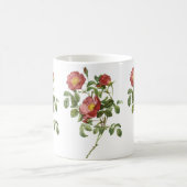 ヴィンテージフラワーズフローラレッドローズオブラブズバイルドゥート コーヒーマグカップ (中央)