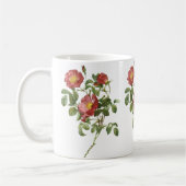 ヴィンテージフラワーズフローラレッドローズオブラブズバイルドゥート コーヒーマグカップ (左)