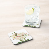 ヴィンテージフラワーズフローラ赤面ワノネットバラルドゥート コースター (右側)