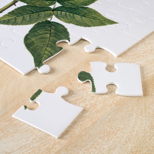 ヴィンテージフラワーズフローラ赤面ワノネットバラルドゥート ジグソーパズル (側面)