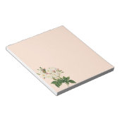 ヴィンテージフラワーズフローラ赤面ワノネットバラルドゥート ノートパッド (アングル)
