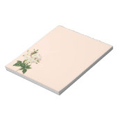 ヴィンテージフラワーズフローラ赤面ワノネットバラルドゥート ノートパッド (回転)