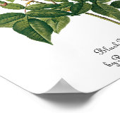 ヴィンテージフラワーズフローラ赤面ワノネットバラルドゥート ポスター (角)