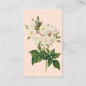 ヴィンテージフラワーズフローラ赤面ワノネットバラルドゥート 名刺 (裏面)