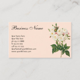 ヴィンテージフラワーズフローラ赤面ワノネットバラルドゥート 名刺