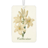 ヴィンテージフラワーズ名前をカスタムするエアーフレッシュナー1 カーエアーフレッシュナー (裏面)