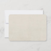 ヴィンテージフラワーズ、エッフェルタワーとバーラップ結婚ズ 出欠カード (裏面)