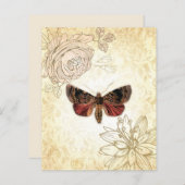 ヴィンテージフラワーズ&モススクラップブック紙 (正面/裏面)