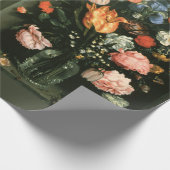 ヴィンテージフラワーデコパージュフローラ絵画アンティーク ラッピングペーパー (角)