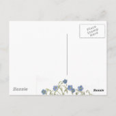 ヴィンテージフラワーバケットブーケハッピー春 ポストカード (裏面)