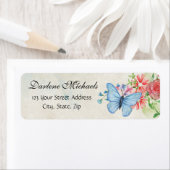 ヴィンテージフラワーバタフライガーデン自然フローラ ラベル (インサイチュ)