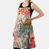 ヴィンテージフラワーフラカラフルハワイアントロピカル エプロン (インサイチュ)