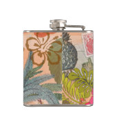 ヴィンテージフラワーフラカラフルハワイアントロピカル フラスク (裏面)