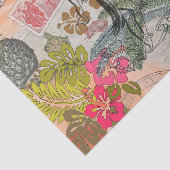 ヴィンテージフラワーフラカラフルハワイアントロピカル 薄葉紙 (詳細)