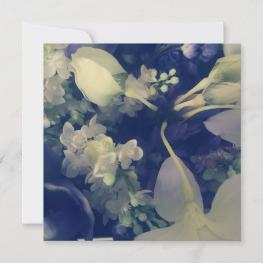 ヴィンテージフラワーフラットカード (正面)