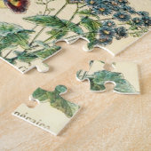 ヴィンテージフラワーフローラ植物図 ジグソーパズル (側面)