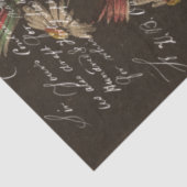 ヴィンテージフラワーブーケとエフエマデクページ 薄葉紙 (詳細)