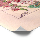 ヴィンテージフラワーポスター1920 ポスター (角)