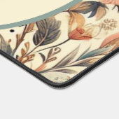 ヴィンテージフラワーメドレー：名前をカスタムする デスクマット (コーナー)