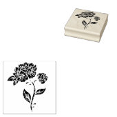 ヴィンテージフラワーラバーアートスタンプ ラバースタンプ (押印)
