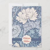 ヴィンテージフラワー婚約パーティ招待状 招待状 (正面)