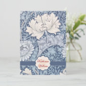 ヴィンテージフラワー婚約パーティ招待状 招待状 (スタンド正面)