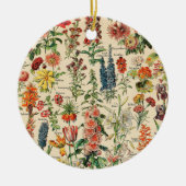 ヴィンテージフラワー セラミックオーナメント (正面)